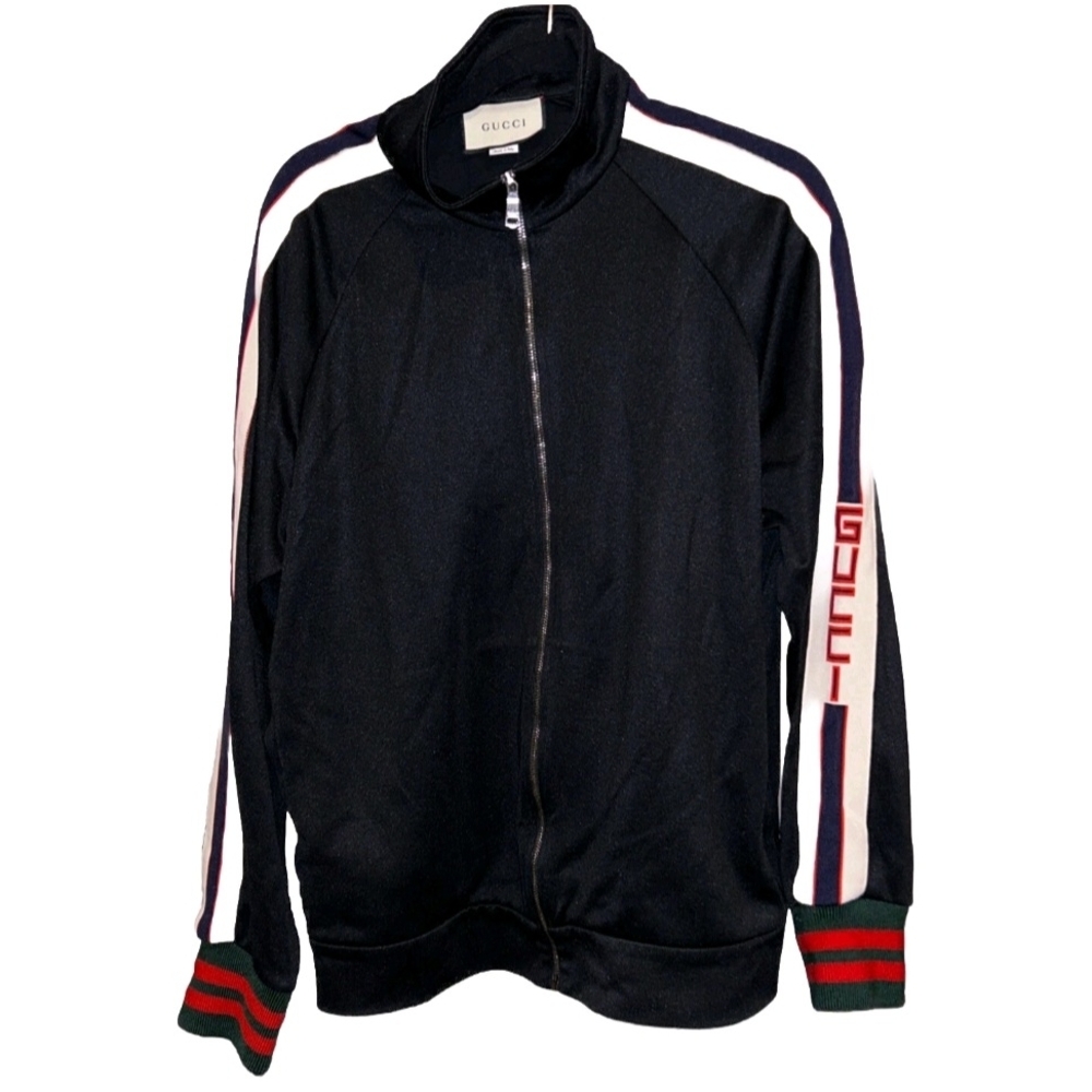 Gucci Technical Jersey Track Jacket Black (Unisex) Size 54/XXL (EUC) - Picture 2 of 8